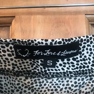 For Love & Lemons- spotted mini skirt